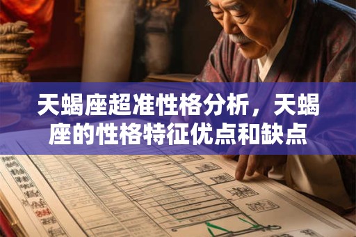 天蝎座超准性格分析，天蝎座的性格特征优点和缺点