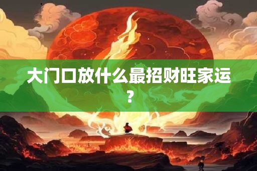 大门口放什么最招财旺家运？