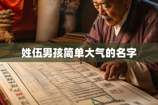 姓伍男孩简单大气的名字