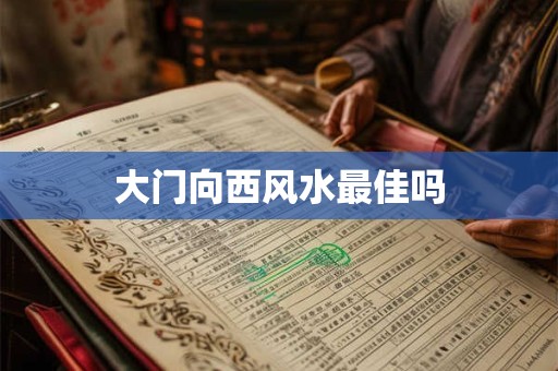 大门向西风水最佳吗