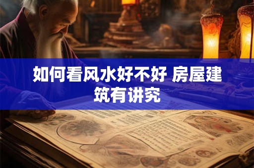如何看风水好不好 房屋建筑有讲究