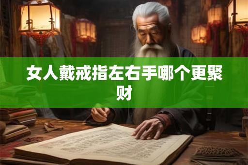 女人戴戒指左右手哪个更聚财