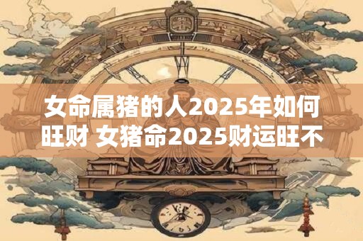 女命属猪的人2025年如何旺财 女猪命2025财运旺不旺