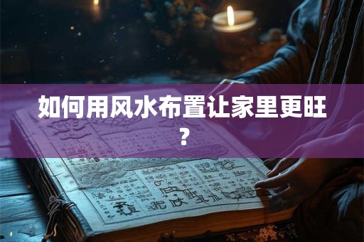 如何用风水布置让家里更旺？