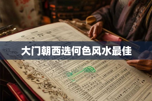 大门朝西选何色风水最佳