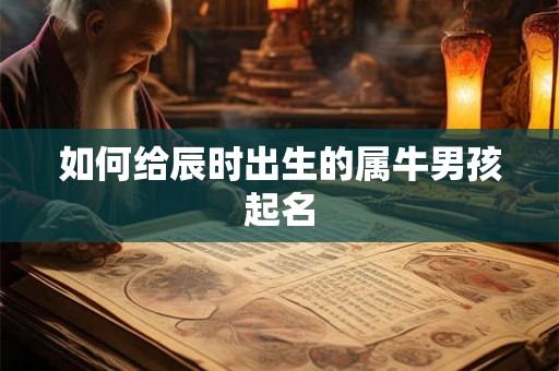 如何给辰时出生的属牛男孩起名
