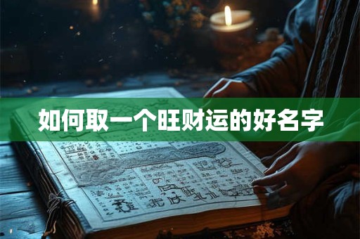 如何取一个旺财运的好名字