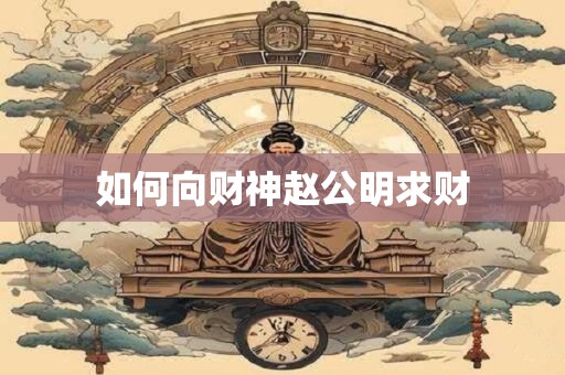 详细阅读:如何向财神赵公明求财 如何向财神赵公明求财