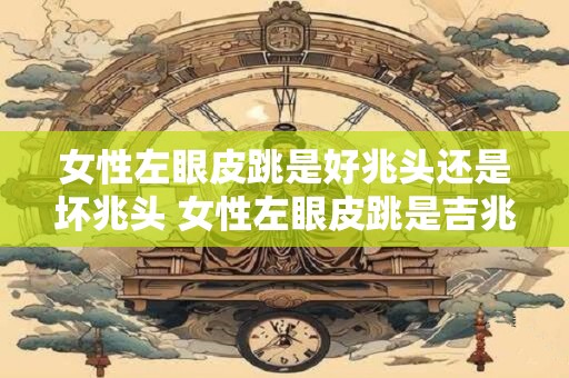 女性左眼皮跳是好兆头还是坏兆头 女性左眼皮跳是吉兆还是凶兆