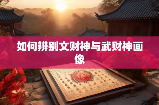 如何辨别文财神与武财神画像