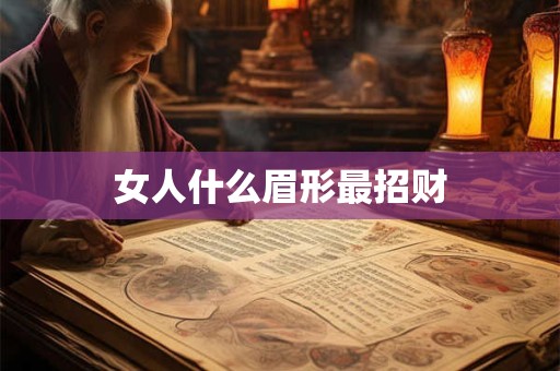 女人什么眉形最招财