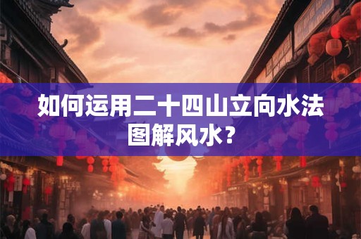 如何运用二十四山立向水法图解风水？