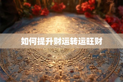 如何提升财运转运旺财
