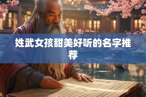 姓武女孩甜美好听的名字推荐