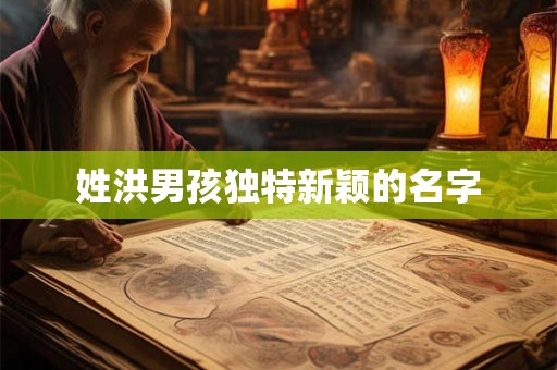 姓洪男孩独特新颖的名字
