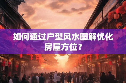 如何通过户型风水图解优化房屋方位？