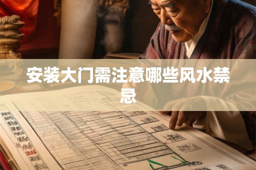 安装大门需注意哪些风水禁忌