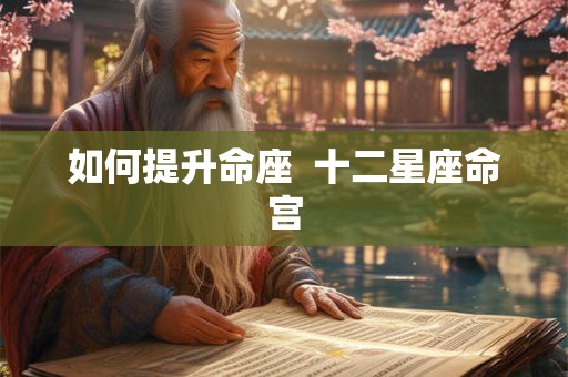 如何提升命座  十二星座命宫