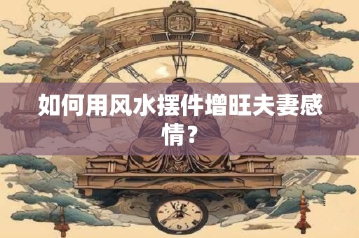 如何用风水摆件增旺夫妻感情？