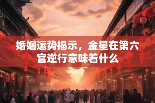 婚姻运势揭示，金星在第六宫逆行意味着什么