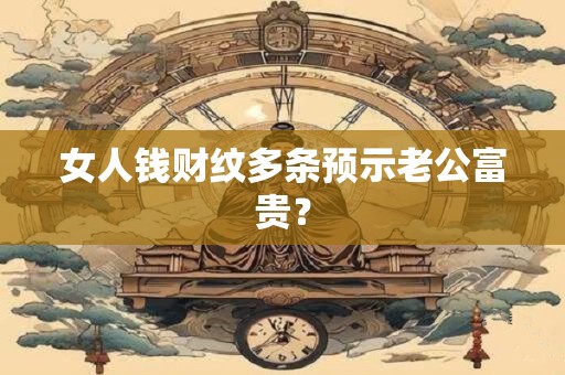 女人钱财纹多条预示老公富贵？