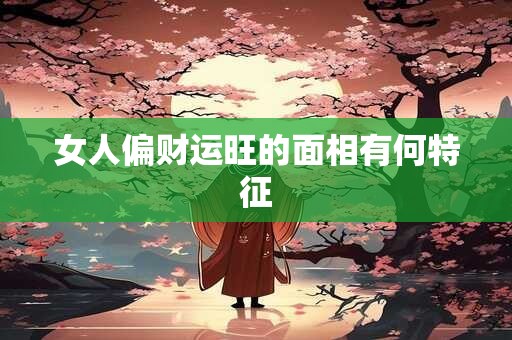 女人偏财运旺的面相有何特征