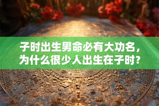 子时出生男命必有大功名，为什么很少人出生在子时？