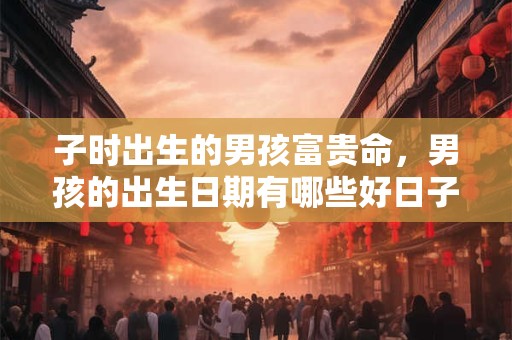 子时出生的男孩富贵命，男孩的出生日期有哪些好日子？