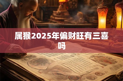 属猴2025年偏财旺有三喜吗