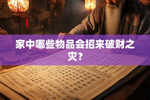 家中哪些物品会招来破财之灾？