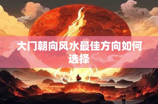 大门朝向风水最佳方向如何选择