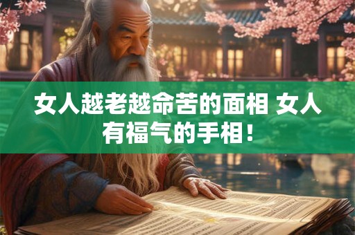 女人越老越命苦的面相 女人有福气的手相！
