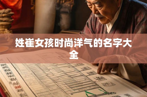 姓崔女孩时尚洋气的名字大全