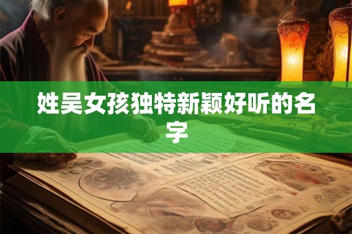姓吴女孩独特新颖好听的名字