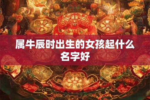 属牛辰时出生的女孩起什么名字好