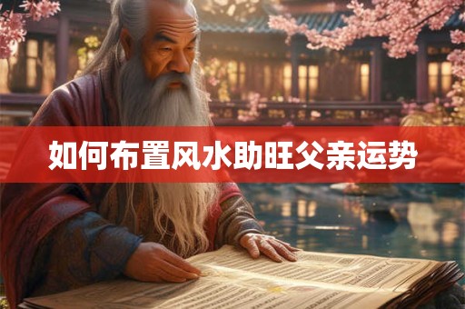 如何布置风水助旺父亲运势