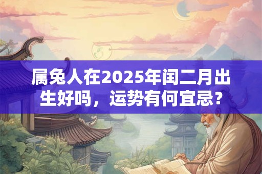 属兔人在2025年闰二月出生好吗，运势有何宜忌？