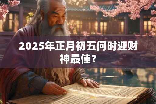 2025年正月初五何时迎财神最佳？
