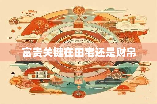 富贵关键在田宅还是财帛