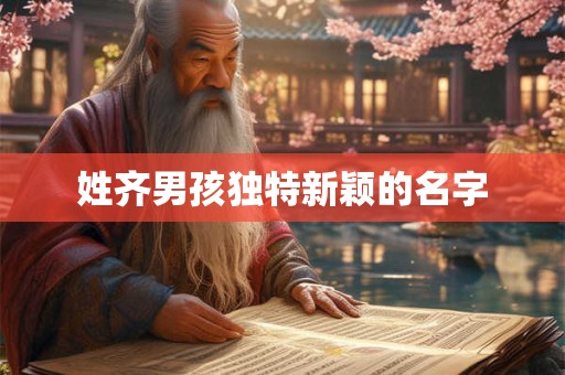 姓齐男孩独特新颖的名字 姓齐男孩独特新颖的名字