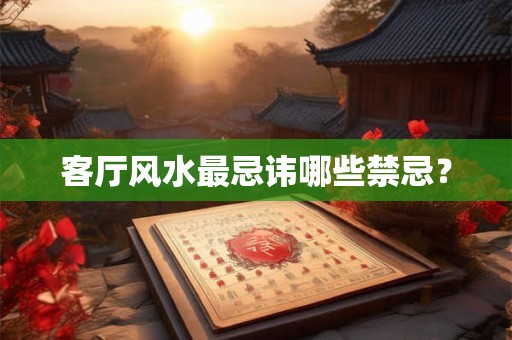 客厅风水最忌讳哪些禁忌？