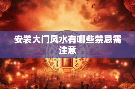 安装大门风水有哪些禁忌需注意