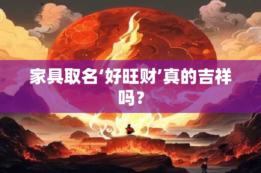 家具取名‘好旺财’真的吉祥吗？