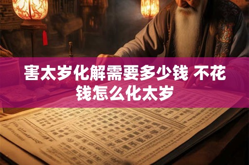 害太岁化解需要多少钱 不花钱怎么化太岁