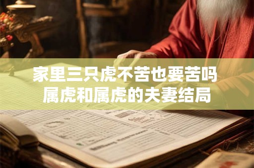 家里三只虎不苦也要苦吗 属虎和属虎的夫妻结局