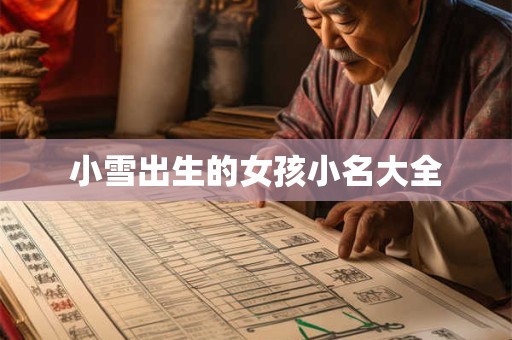 小雪出生的女孩小名大全