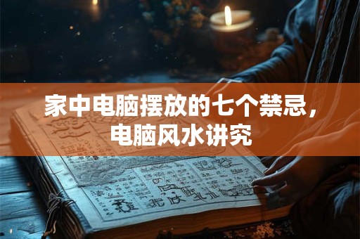 家中电脑摆放的七个禁忌，电脑风水讲究