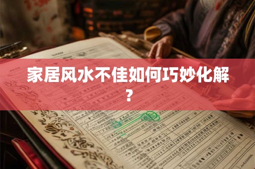 家居风水不佳如何巧妙化解？