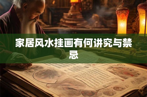 家居风水挂画有何讲究与禁忌