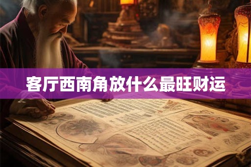 客厅西南角放什么最旺财运